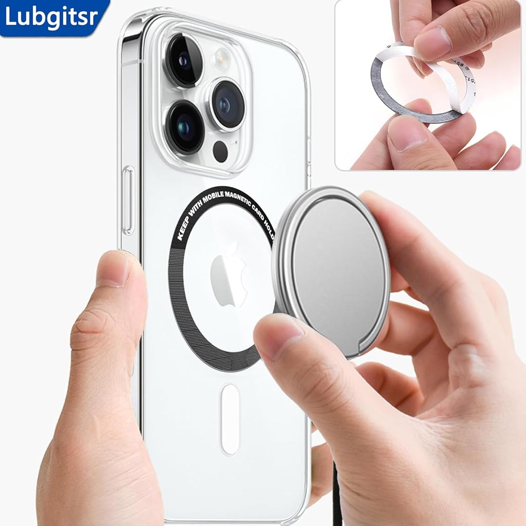 ZORBES® 6Pcs Magnetic Alignment Rings, 55mm Dia Slim Adhesive Magnetic Rings, Adhesive Magnet for Phone Grip, Phone Holder ZORBES® 6Pcs Magnetic Alignment Rings, 55mm Dia Slim Adhesive Magnetic Rings, Adhesive Magnet for Phone Grip, Phone Holder